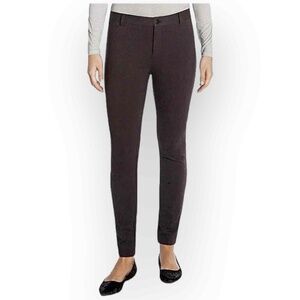 Mario Serrani Women’s Slimming Knit Legging Pants - Charcoal Plaid - 0227S